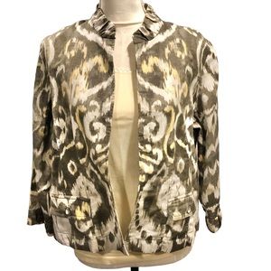 Chico’s Linen/Cotton Cardigan Jacket